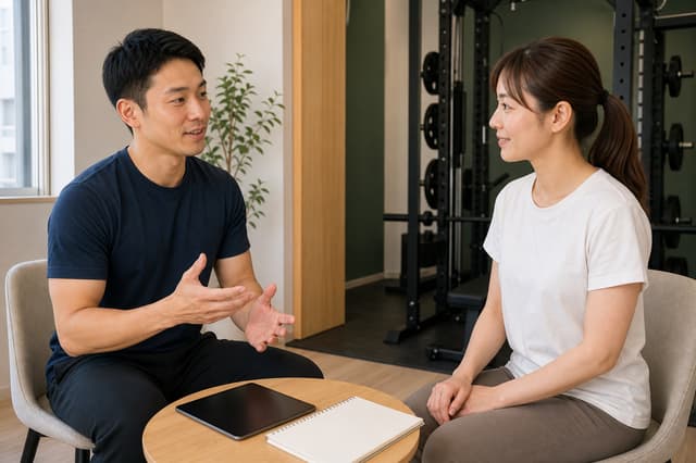 体験トレーニングについて相談するイメージ
